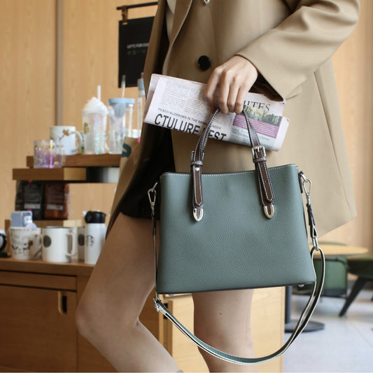 Women's Top Layer Leather Large Capacity Fashion Shoulder Bags