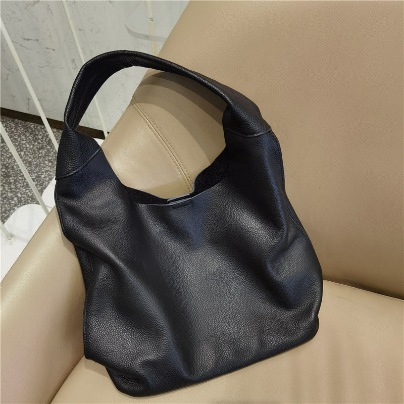 Soft Leather Female Mother Simple Mobile Steamed Shoulder Bags