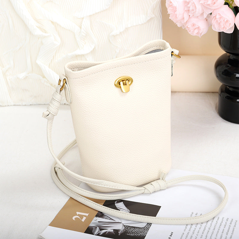 Women's Mobile Leather Mini Cowhide Simple Versatile Phone Bags