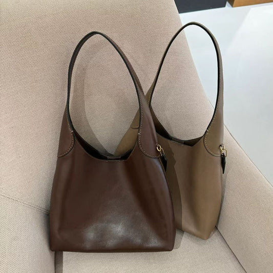 Women's Simple Large Capacity Totes Style Underarm Tote Bags