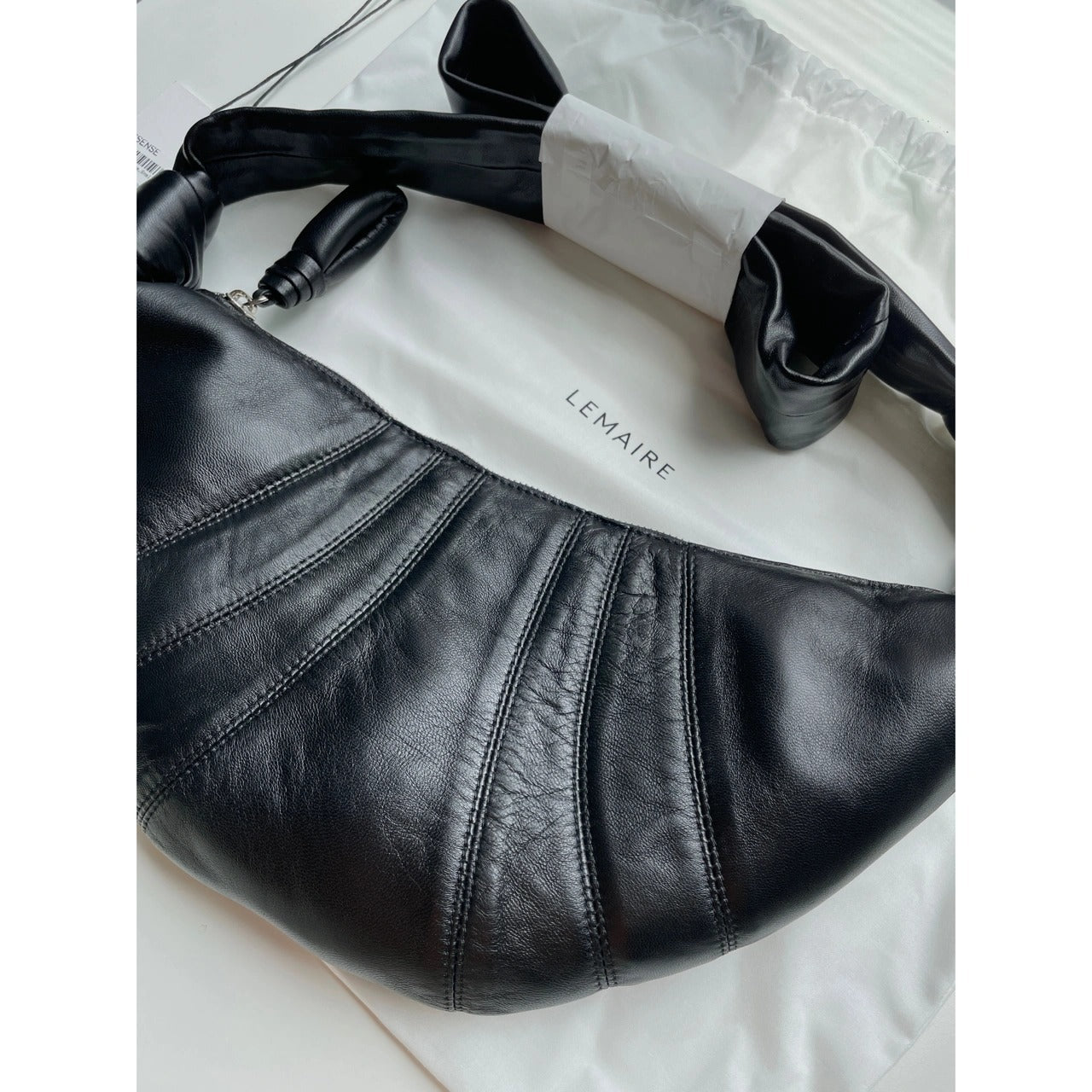 Croissant Soft Sheepskin Dumpling Genuine Leather Underarm Crossbody Bags