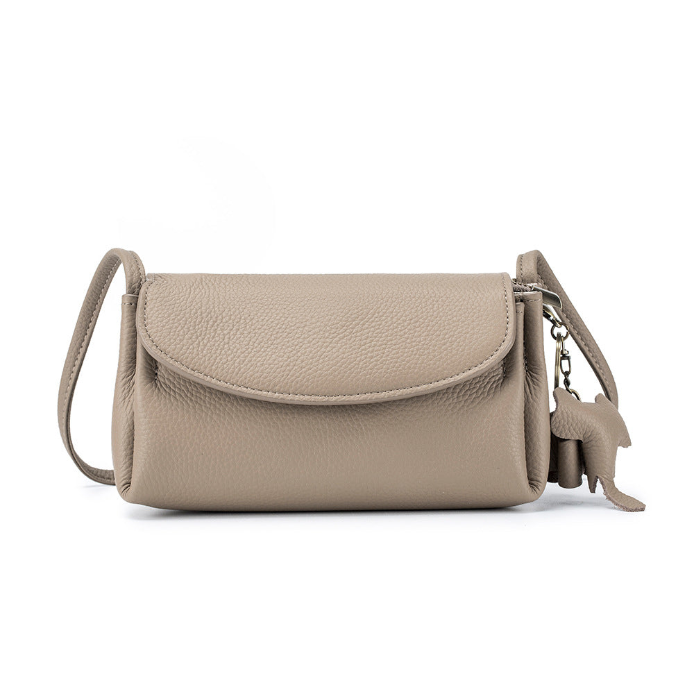 Women's High Sense Underarm Simple Elegant Genuine Shoulder Bags