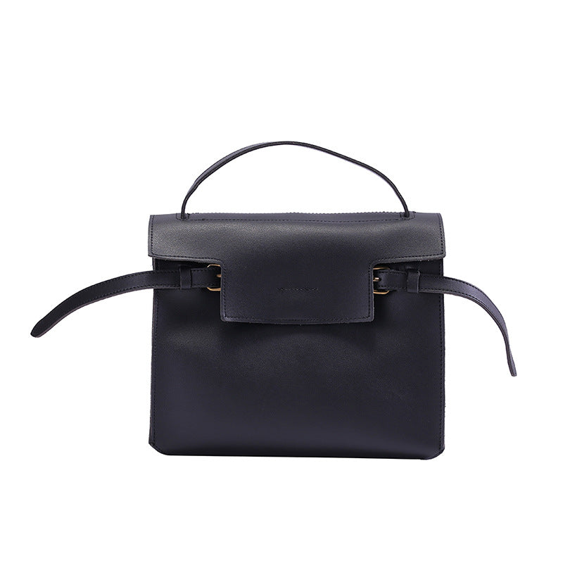 Women's & Men's & Ribbon One Retro Leather Solid Shoulder Bags