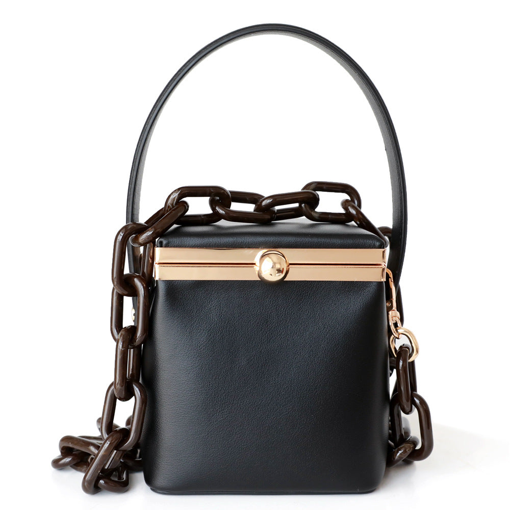 Mini Acrylic Thick Chain Portable Clip Bags