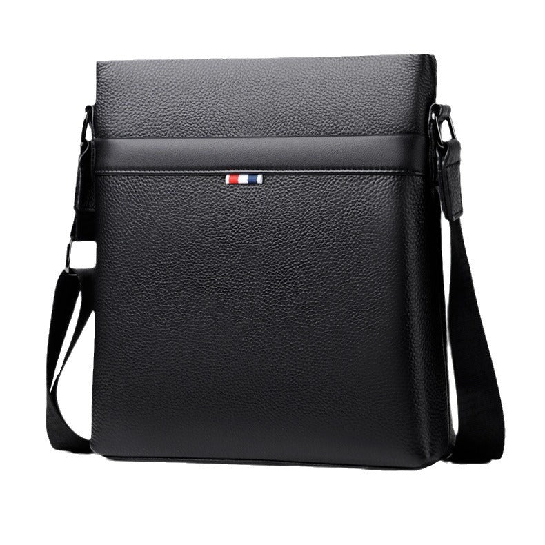 Men's First Layer Cowhide Leather Vertical Business Men's Shoulder Bags