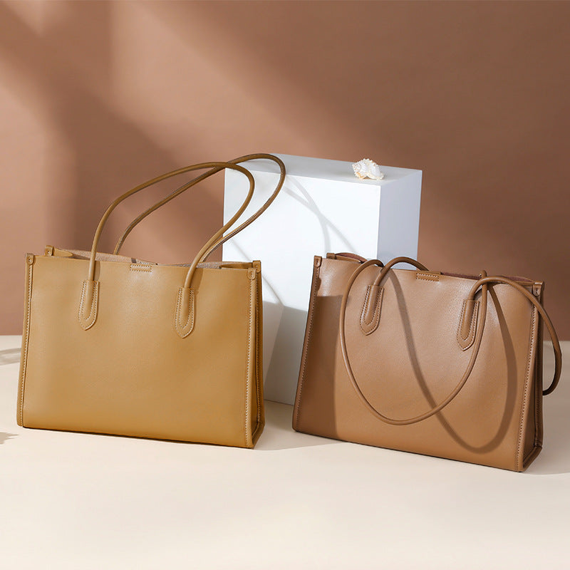 Women's Genuine Leather High-grade Large Capacity Commuter Shoulder Bags