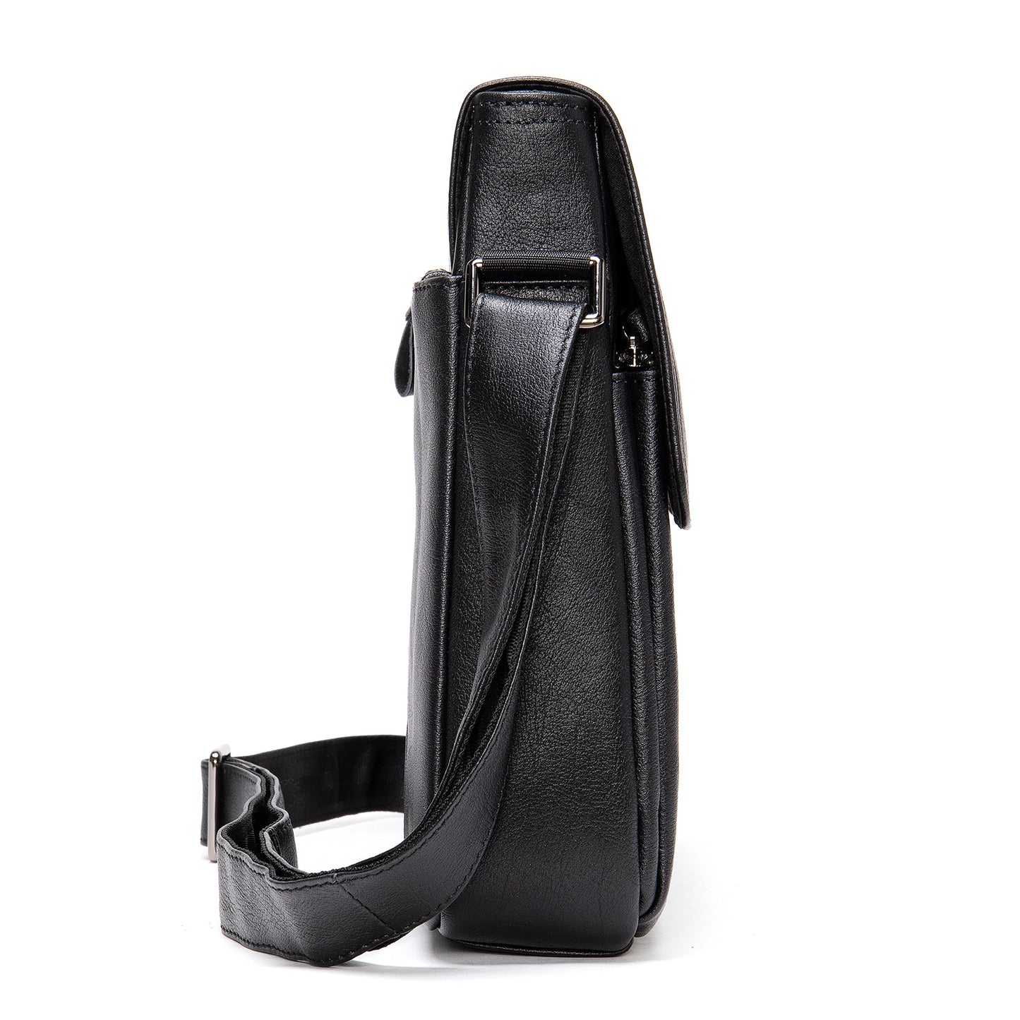 Men's Leather Magnetic Korean Style Top Layer Men's Messenger Bags