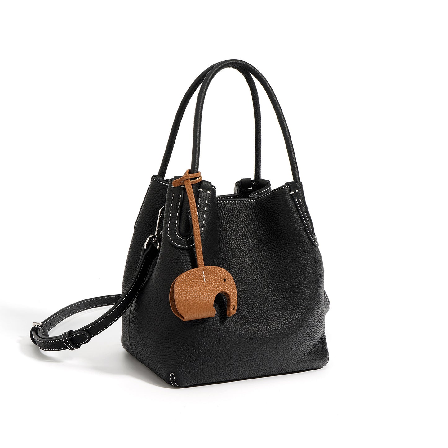 Layer Cowhide Vegetable Basket Versatile High Handbags