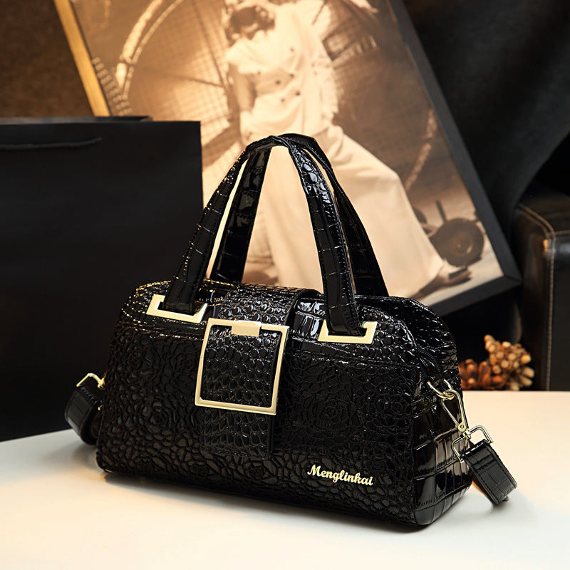 Women's Versatile Large Capacity Big Lace Alligator Backpacks