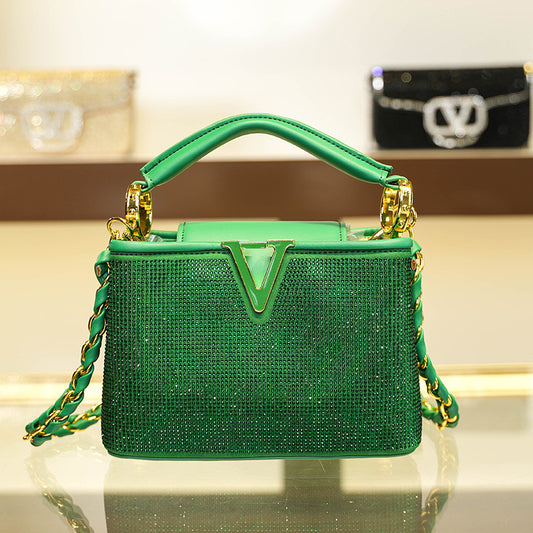 Women's Graceful Chaise Retro Diamonds Fashion Crossbody Bags