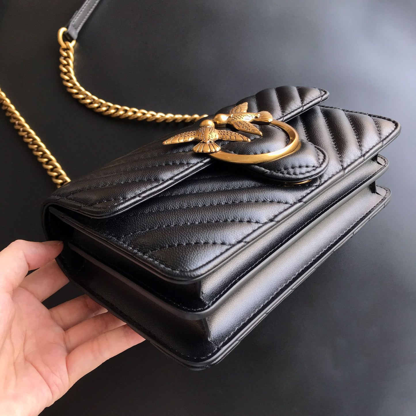 Women's Sheepskin Swallow Genuine Leather Underarm High Shoulder Bags