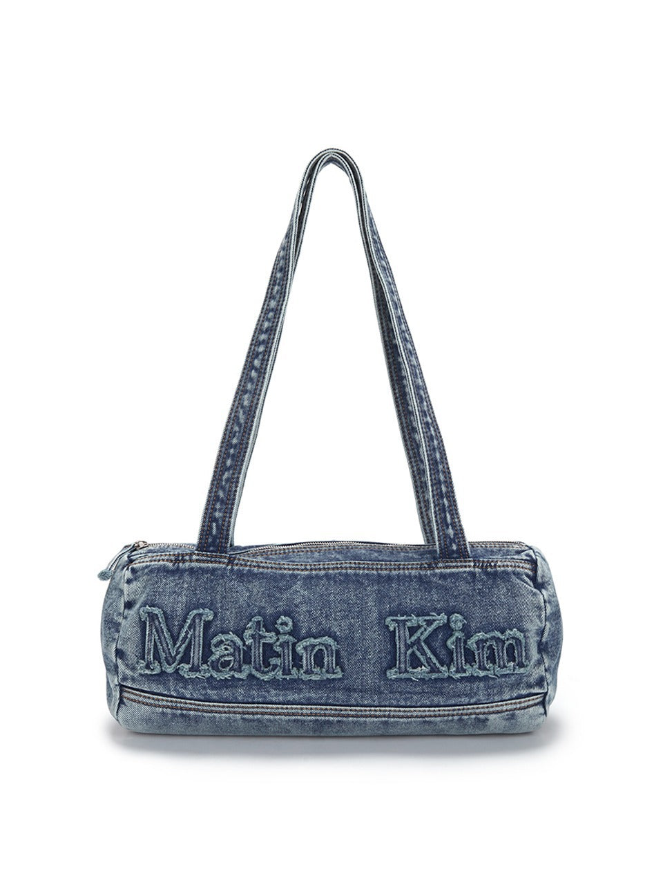 Women's Summer Retro Washed Denim Patch Burr Shoulder Bags