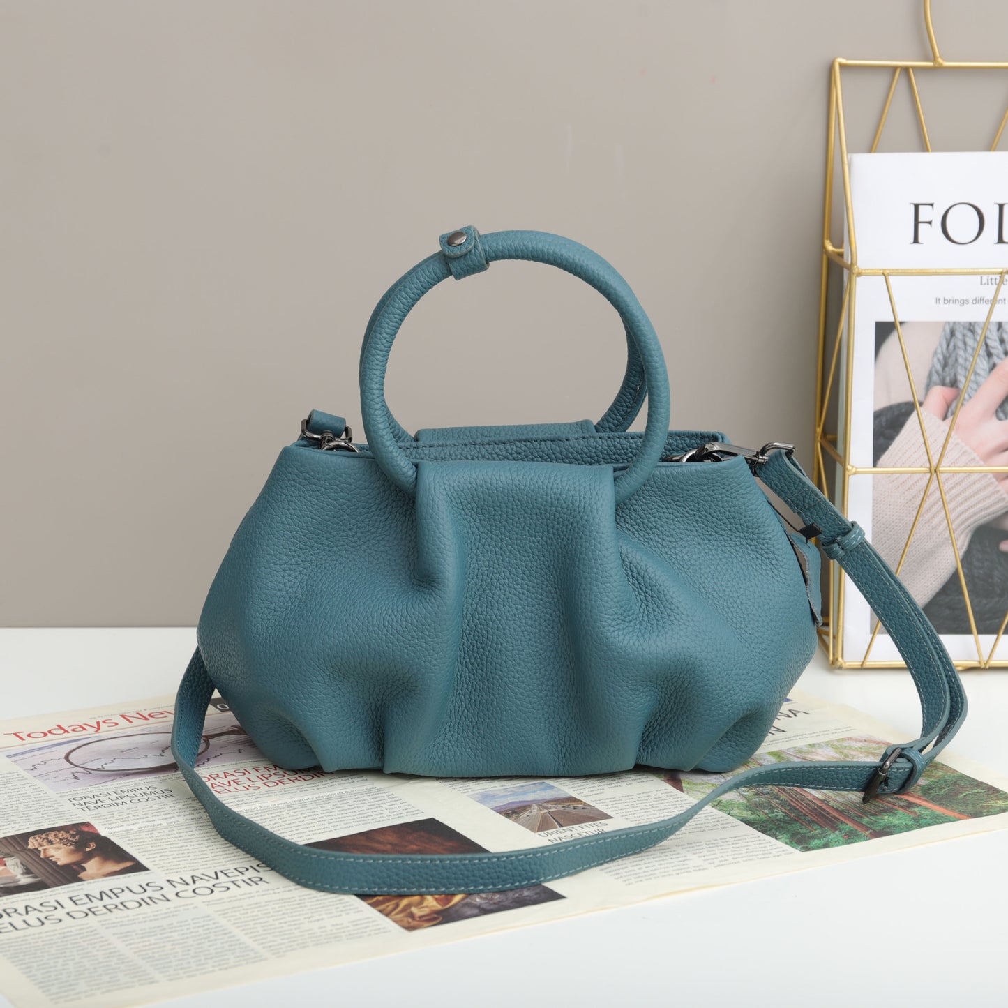 Women's Summer Fashion High-grade Pleated Cloud Western Crossbody Bags