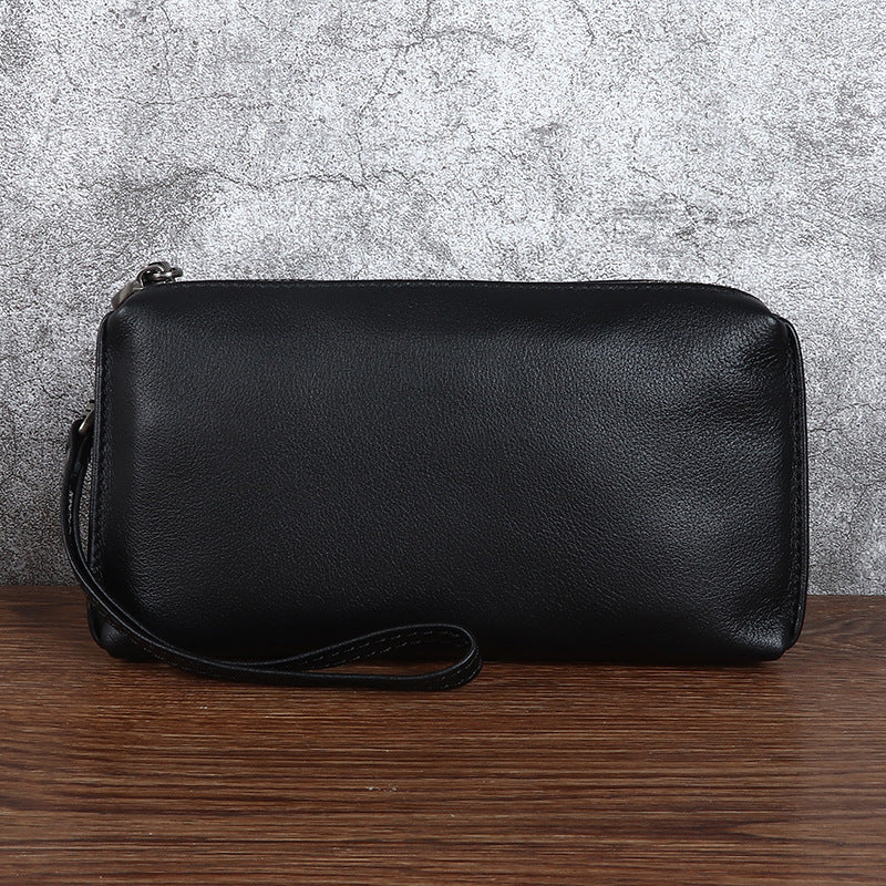 Men's Genuine Leather Clutch Fashion Simple Portable Men's Handbags
