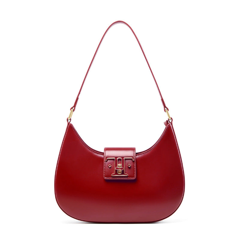Women's Designer High-grade Underarm Moon French Style Crossbody Bags