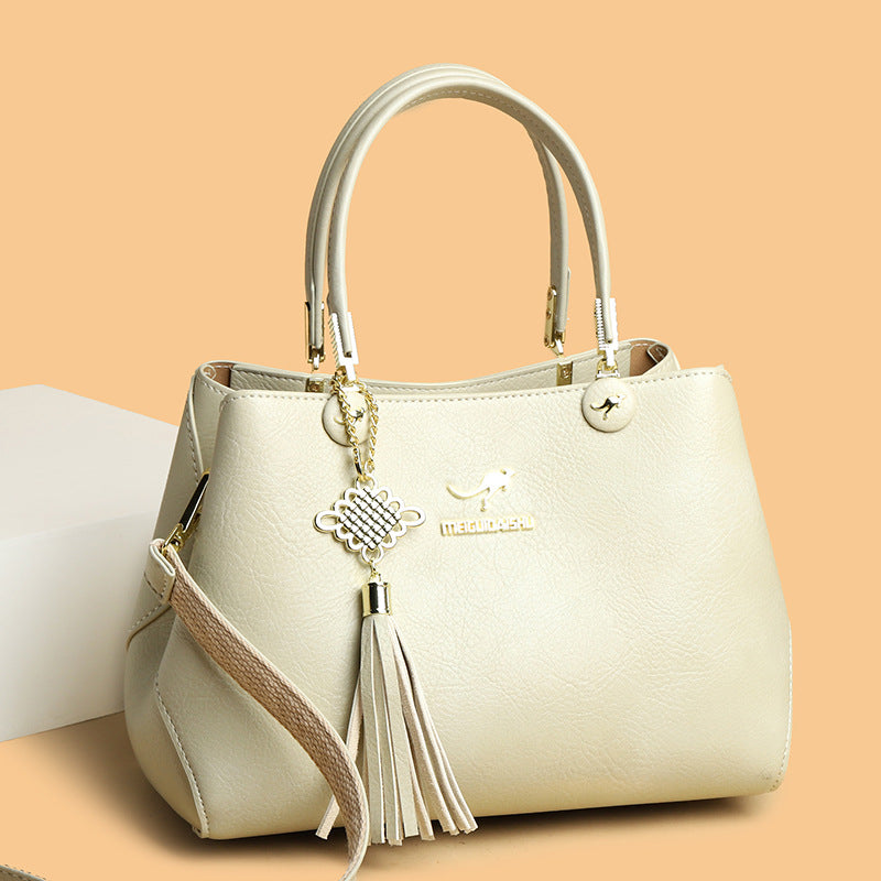 Women's Luxury Classy Mom Soft Leather Large Crossbody Bags