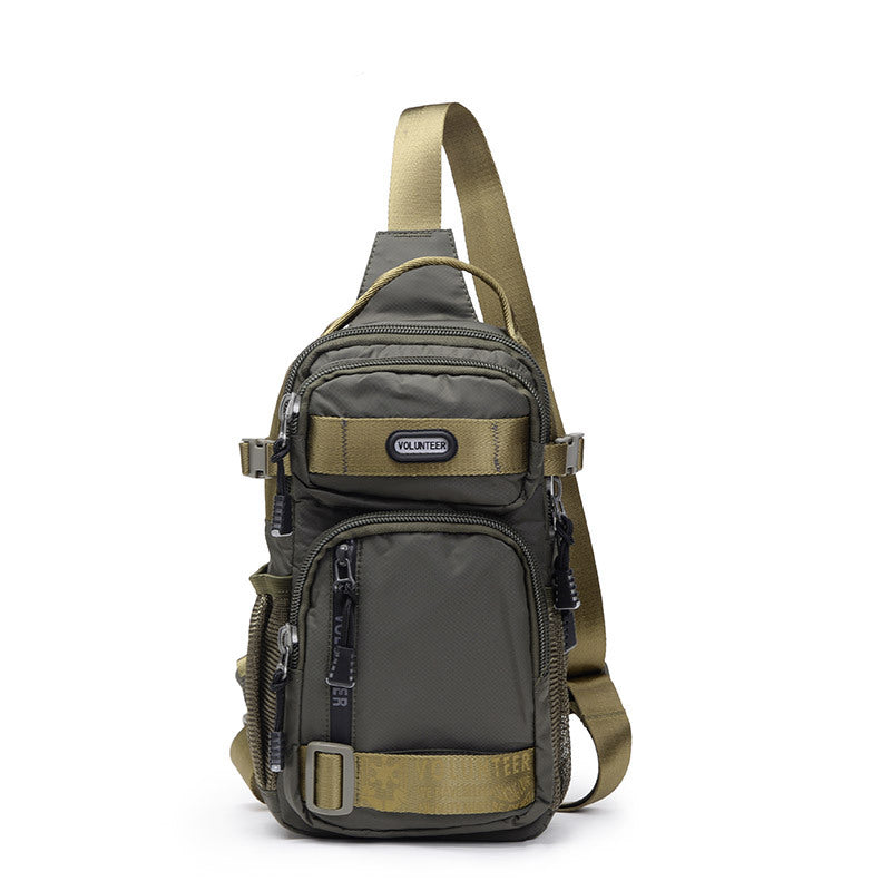 Men's Large Capacity Canvas Oxford Cloth Men's Chest Bags