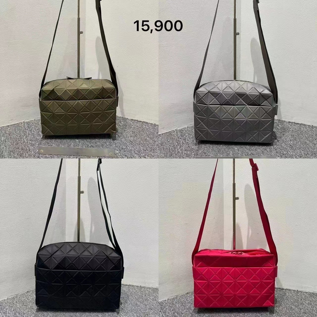 Moon Unisex Geometric Diamond Pattern One Crossbody Bags