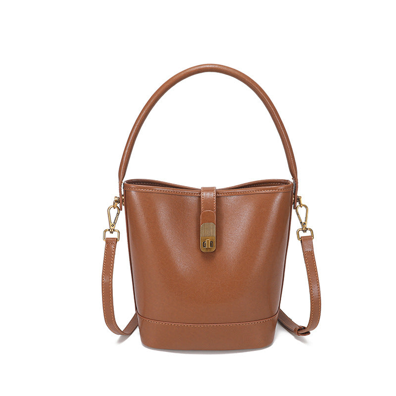 Women's Genuine Leather Light Luxury Minority High-grade Crossbody Bags