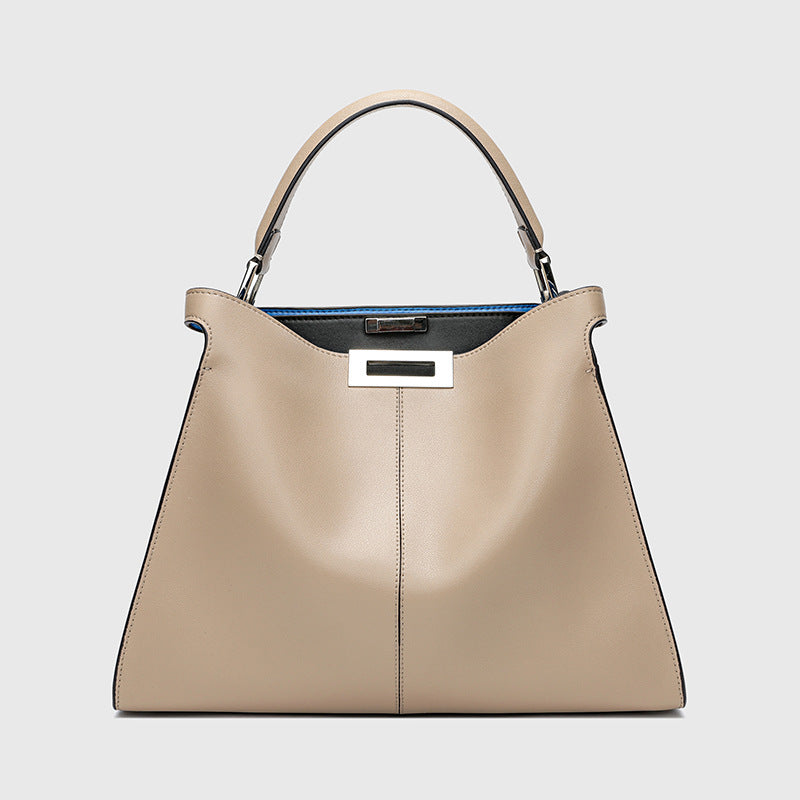 Women's Large Capacity Retro Leather Twist Hand Bags