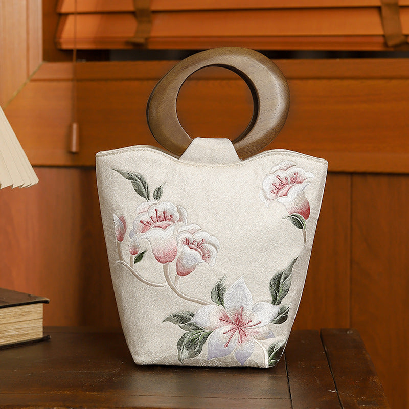 Bamboo Wooden Ethnic Style National Ancient Handbags