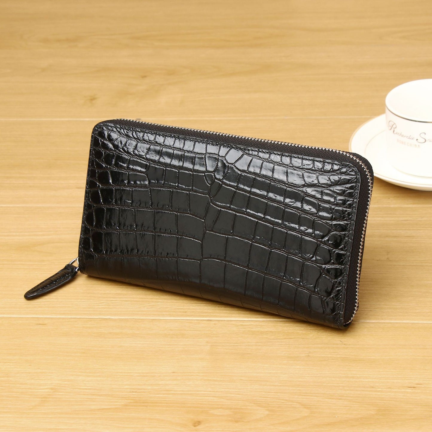 Men's Crocodile Pattern Multiple Slots Fashion Men's Handbags