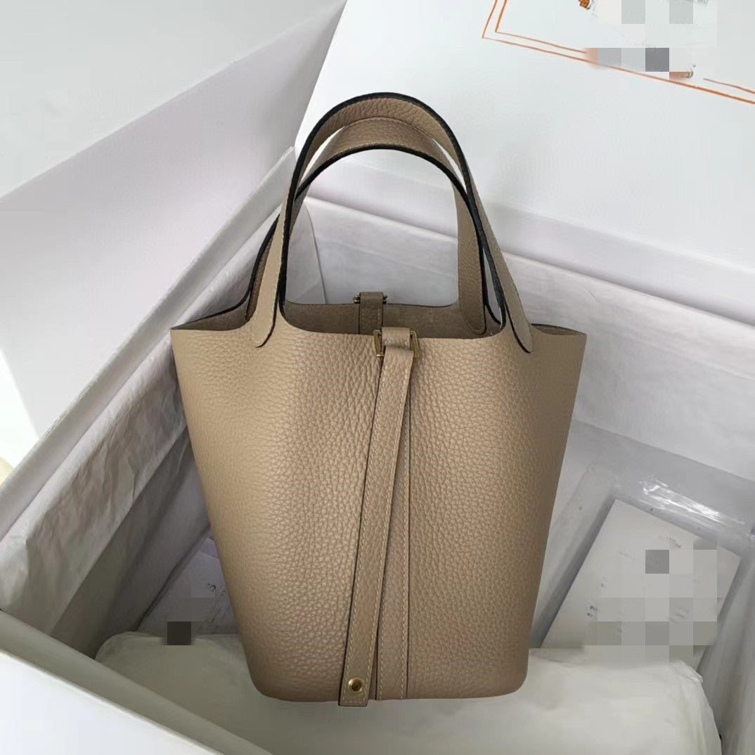 Women's Beeswax Thread Imported First Layer Cowhide Portable Bags
