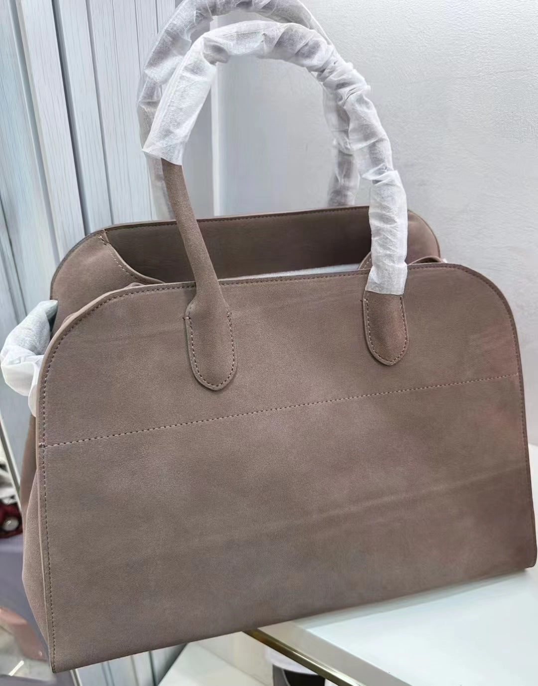 Cowhide Frosted Niche Large Capacity Color Bucket Bags