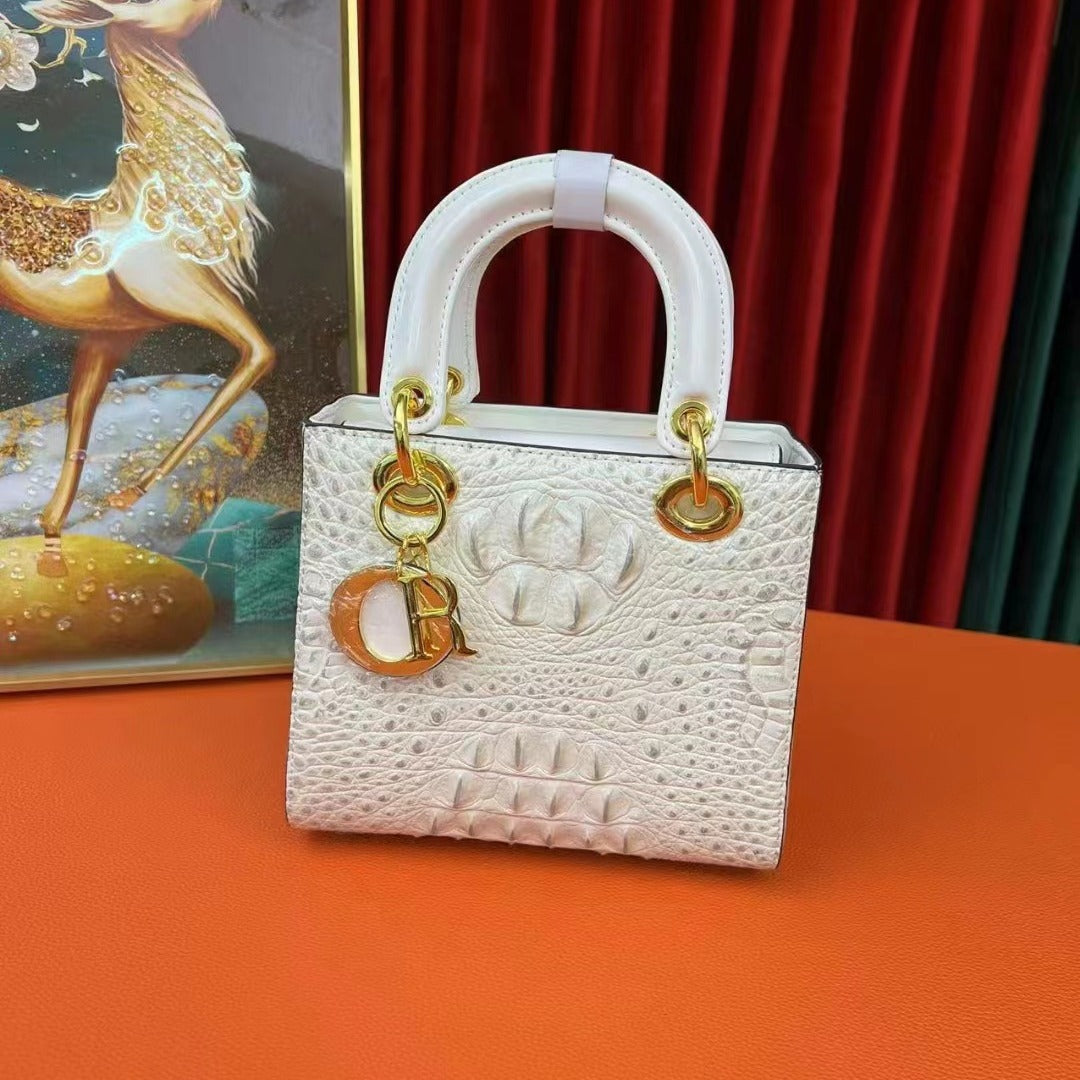 Women's Pattern Genuine Leather Glossy Diana Bride Handbags