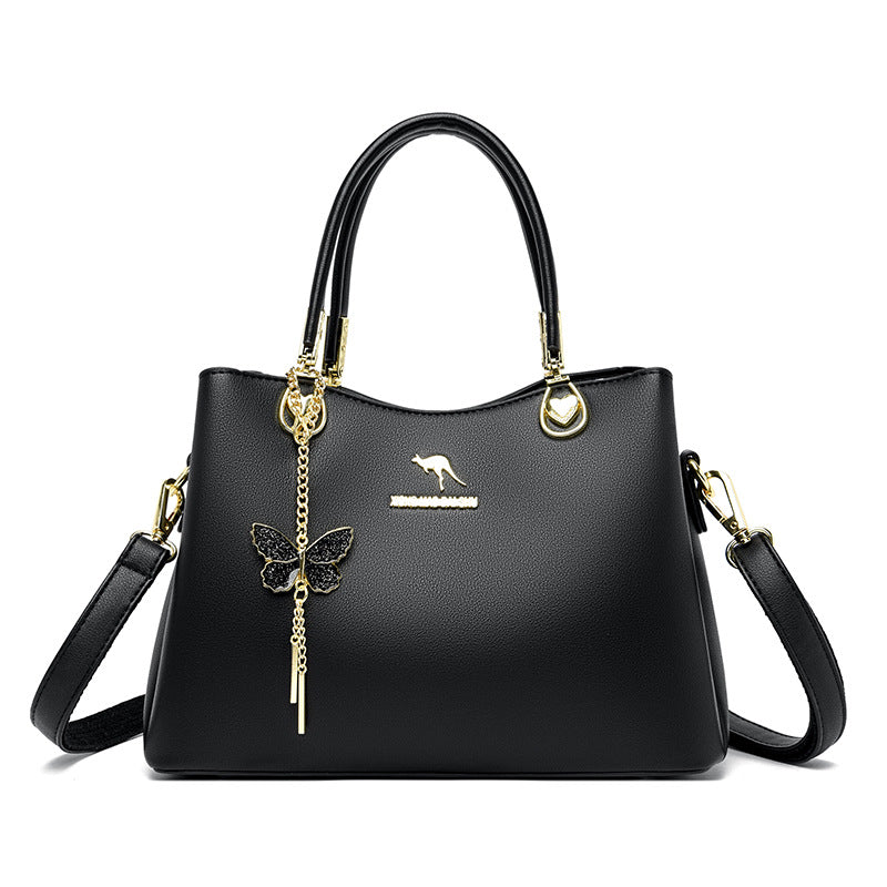 Women's Large Capacity Commuter Simple Temperament Pure Shoulder Bags