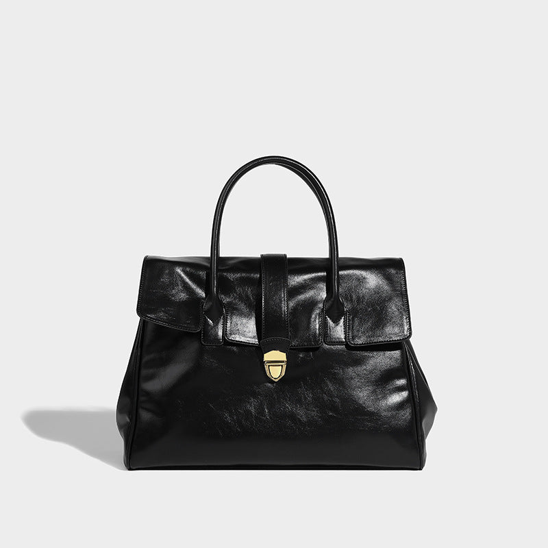 Women's High-grade Large Capacity Commuter Retro Portable Handbags