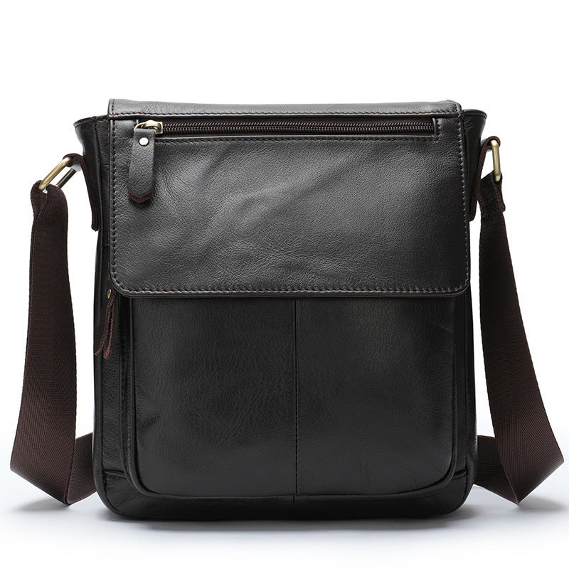 Men's Unique Genuine Leather Cowhide Business Shoulder Bags