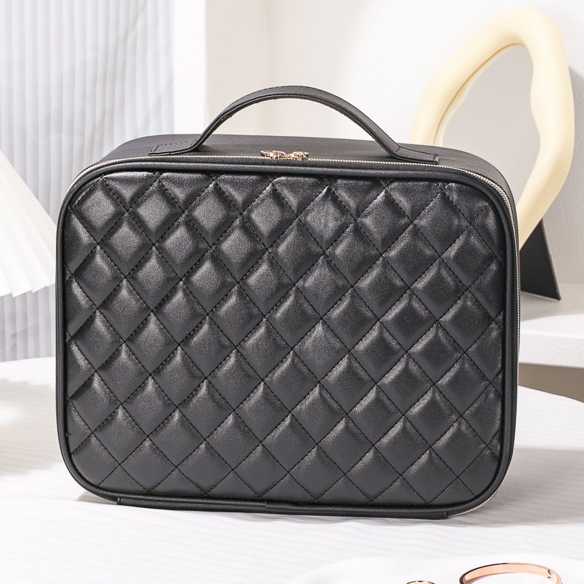 Women's Large Capacity High-grade Mirror Waterproof Storage Cosmetic Bags