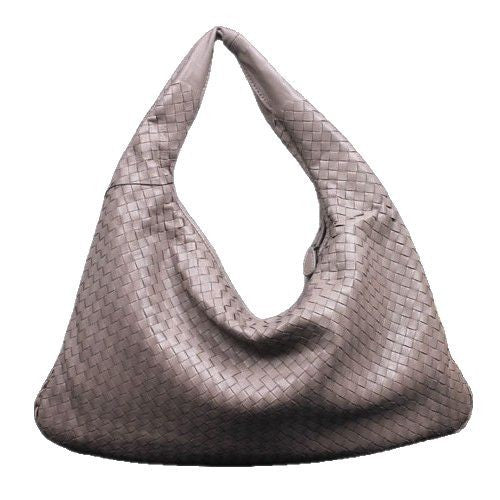 Women's Trendy Large Capacity Sheepskin Hand-woven Shoulder Bags