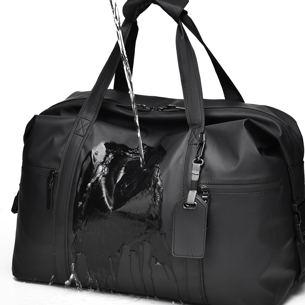 Men's Separation Business Black Large Capacity Short Travel Bags