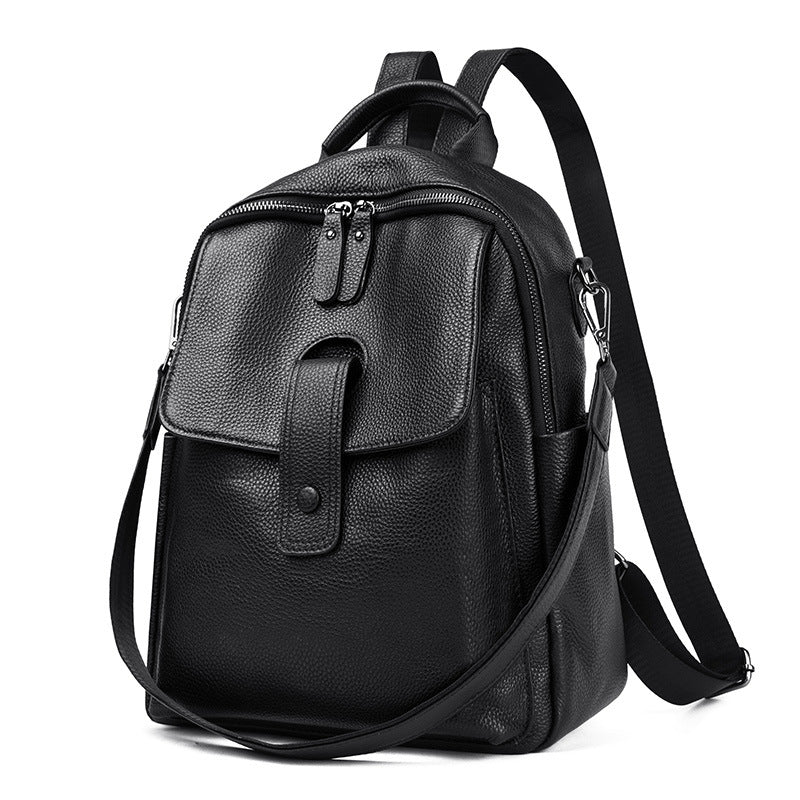 Women's Leather Summer Soft Fashion Trendy Top Backpacks