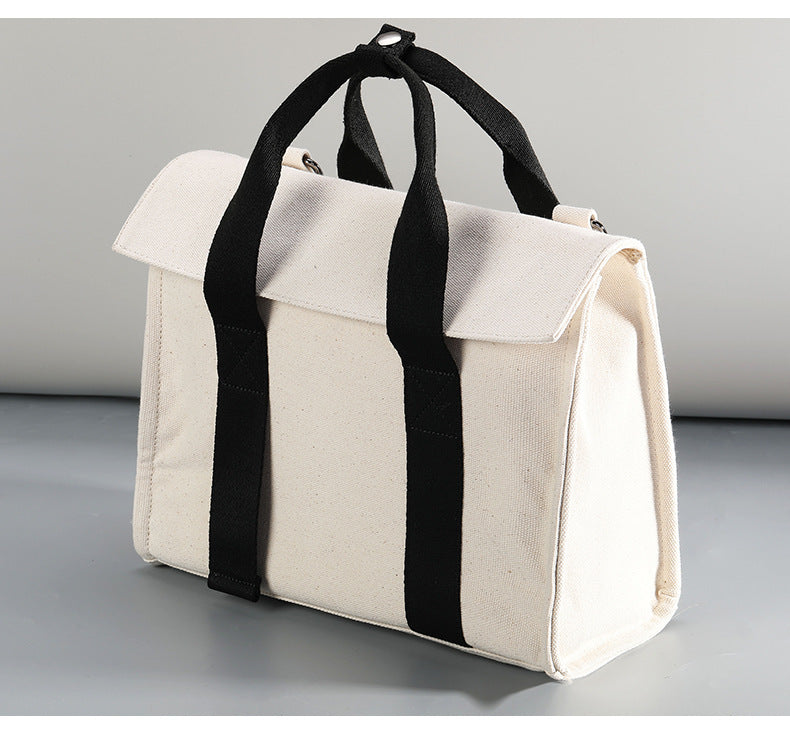Korean Style Canvas Large Capacity Commuter Men's Shoulder Bags