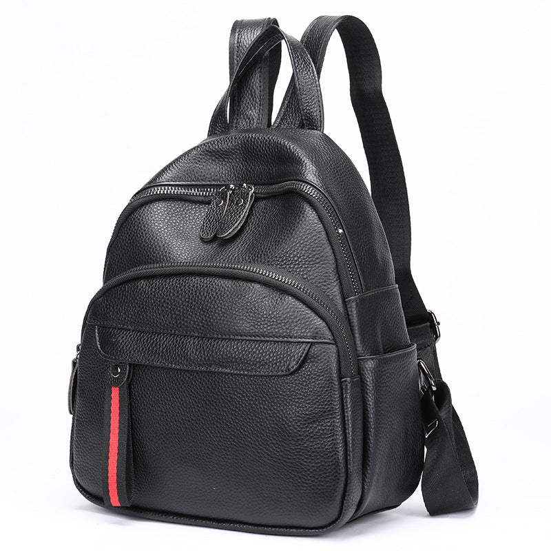 Women's Leather Fashion Cattlehide Light Luxury Backpacks