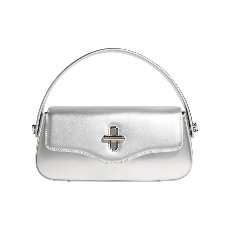 Women's Cowhide Design Retro One Genuine Leather Armpit Bags