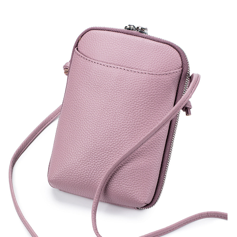 Women's Leather Design Mobile Fashion Large Capacity Bags