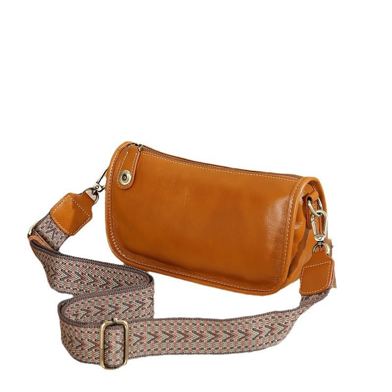 Women's Genuine Leather Fashionable Commuter Design Cowhide Crossbody Bags