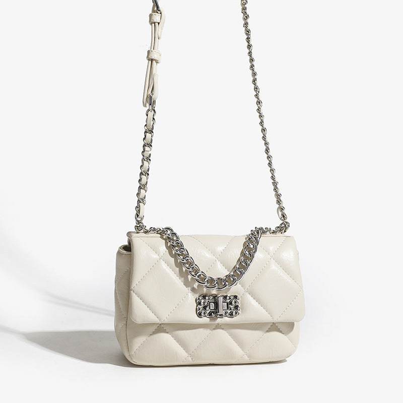 Women's Fashion Classic Style Rhombus Chain Twist Shoulder Bags