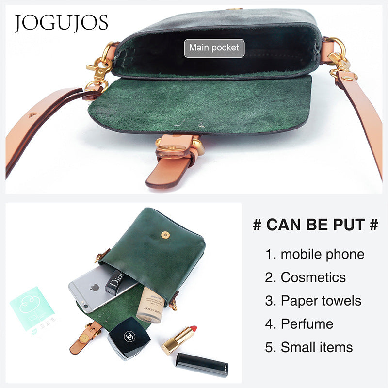 Women's Genuine Leather Retro Easy Matching First Shoulder Bags