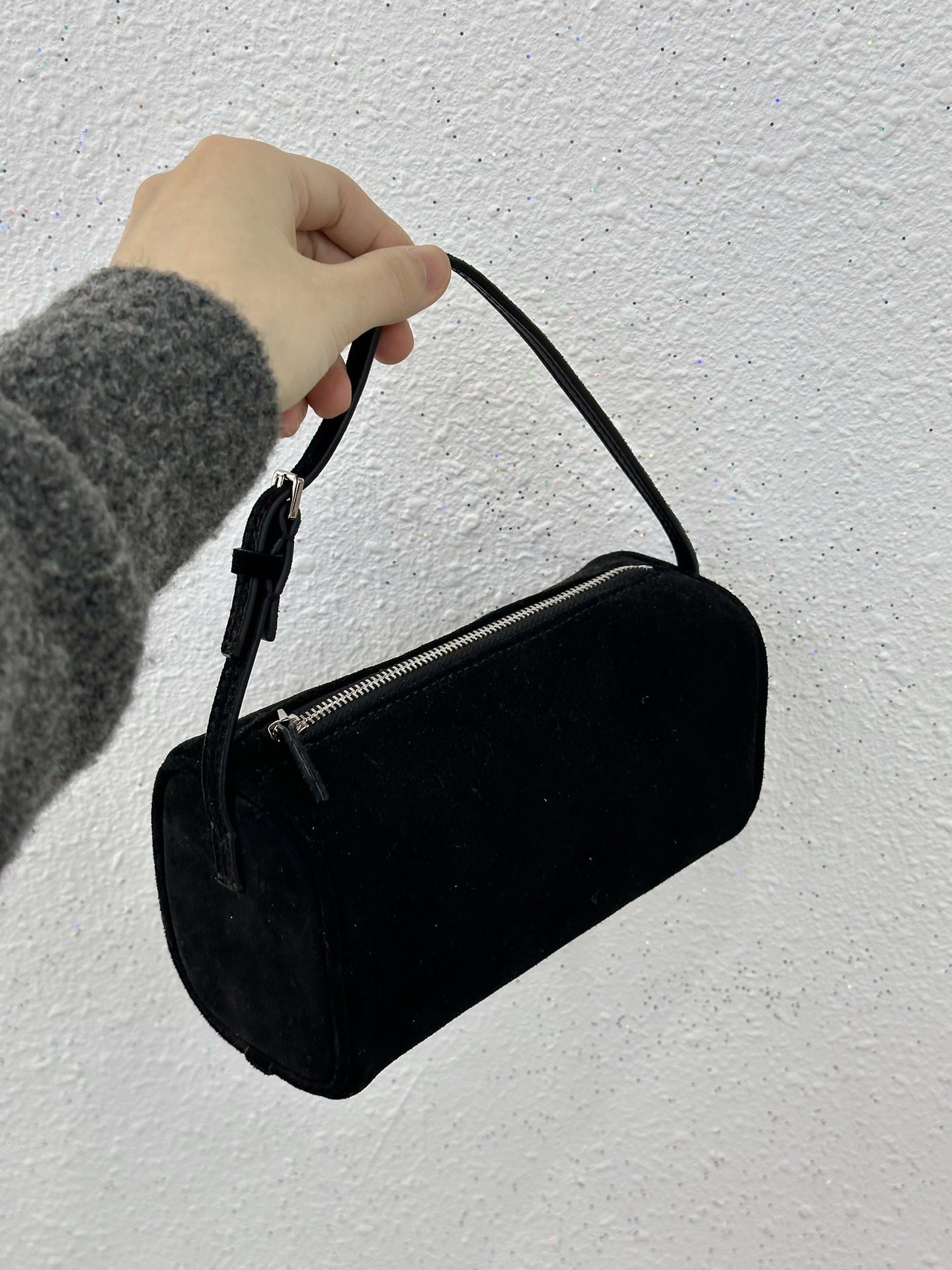 Pen Suede Leather Underarm Mini Pencil Shoulder Bags