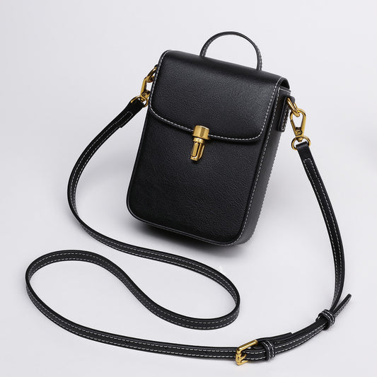 Women's Leather Fashionable Mini Vertical Autumn Crossbody Bags