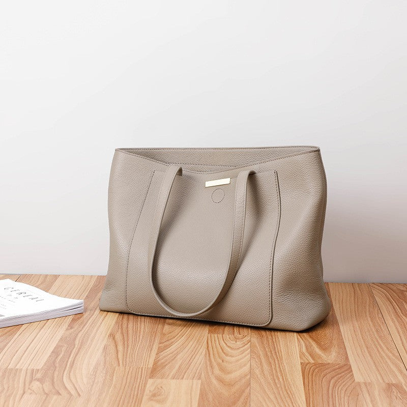 Women's Big Fashion Trendy Genuine Leather Versatile Handbags