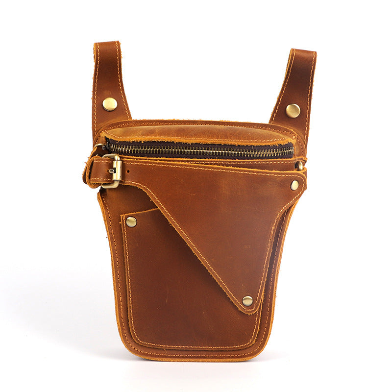 Men's Harley Knight Retro Crazy Horse Top Men's Waist Packs