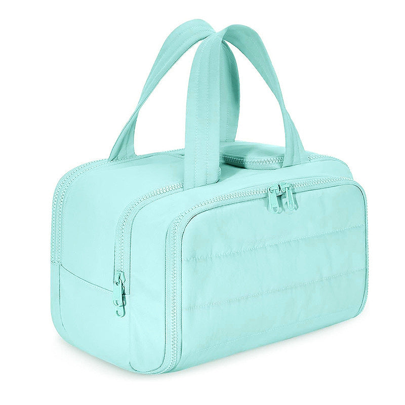 Portable Toiletry Lightweight Wide Opening Fluffy Cosmetic Bags