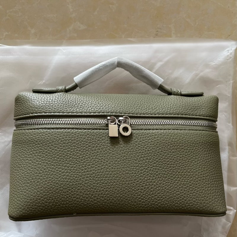 Women's Lunch Box Genuine Leather Portable For Bags