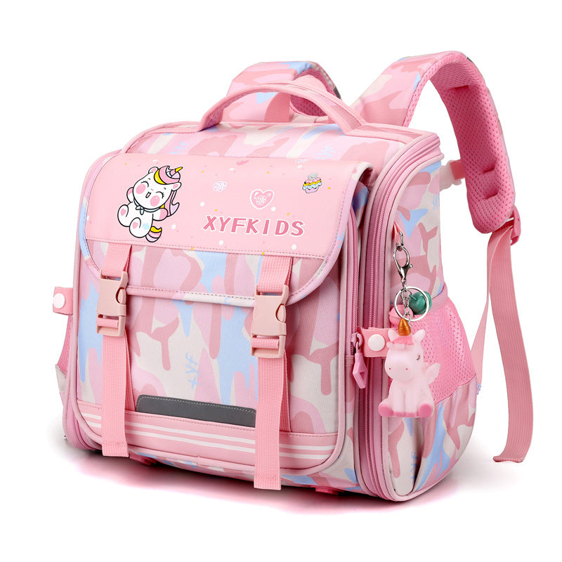 Side Open Macaron Camouflage Series Grade Elementary School Students' Schoolbags